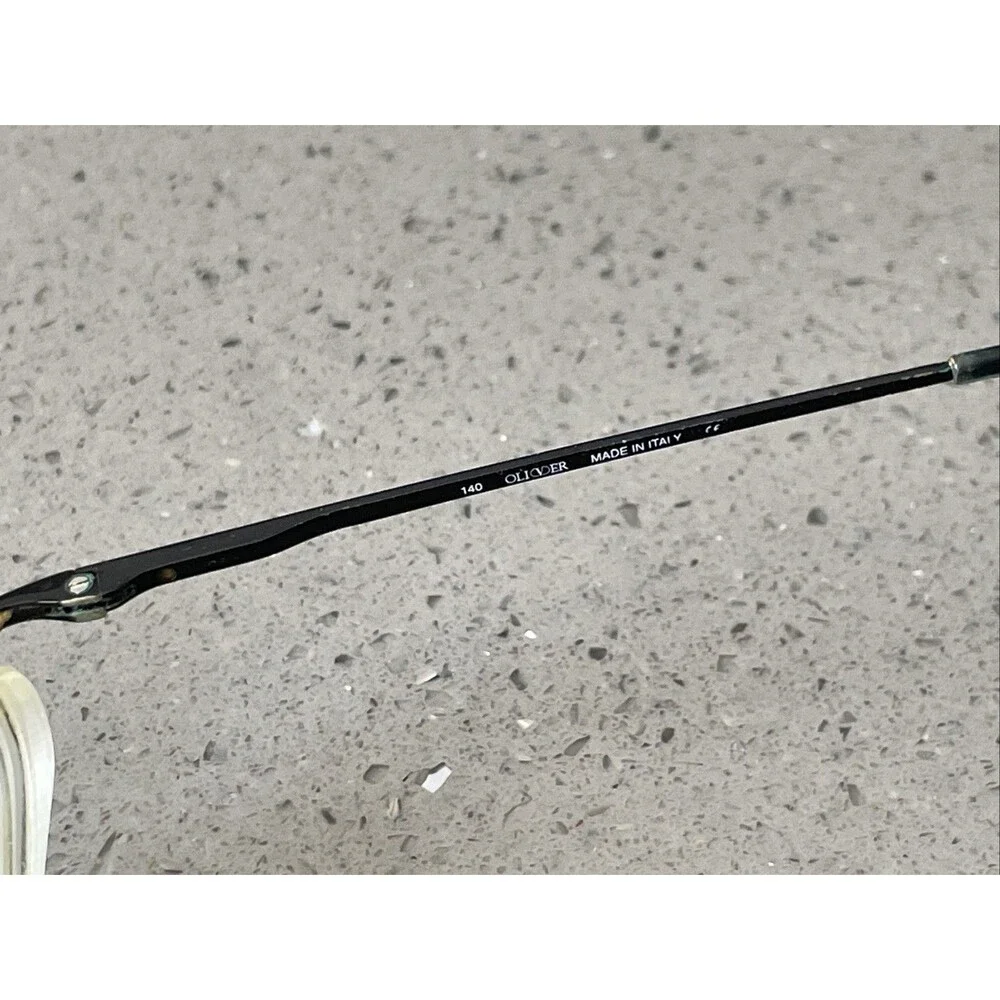 OLIVER OL 226 EYEGLASSES FRAMES ONLY METAL ITaly R1R 49-20-140 Black Full Rim